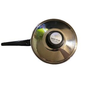 Lustre Craft West Bend Stainless Steel Sauce Pan Valve Lid USA Vintage 5 Ply Pot